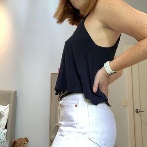 Brandy Melville Navy Blue Tank Top